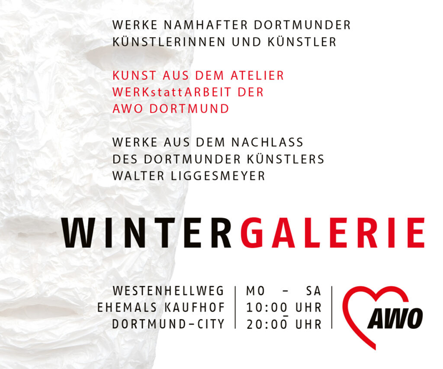 Wintergalerie: Kunst aus dem Atelier WERKstattARBEIT und aus dem Nachlass von Walter Liggesmeyer